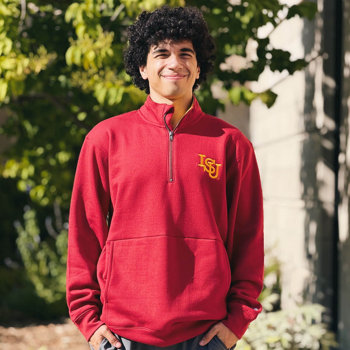 Champion ISU Cardinal Quarter Zip SMU